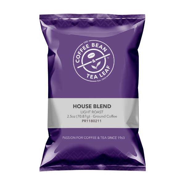 Coffee Bean & Tea Leaf House Blend 2.5 oz Fraction Packs, PK18 PK 013510 - main